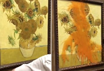 PROTESTOS COM OBRAS DE ARTE - VAN GOGH